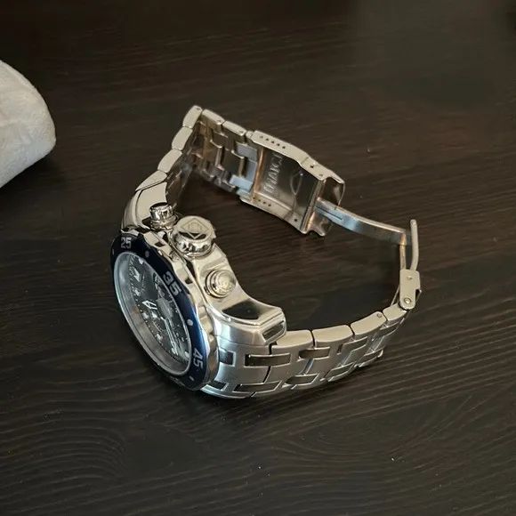 Relógio INVICTA PRO DIVER PRATA BEZEL AZUL - MULTIFUNCIONAL  - Foto 5