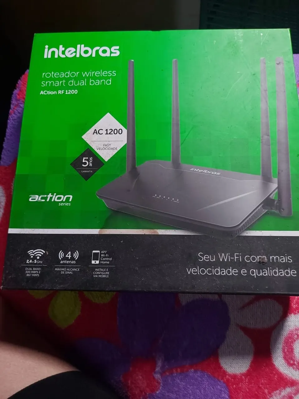 Roteador Wireless Intelbras Action RF 1200 Dual Band AC1200