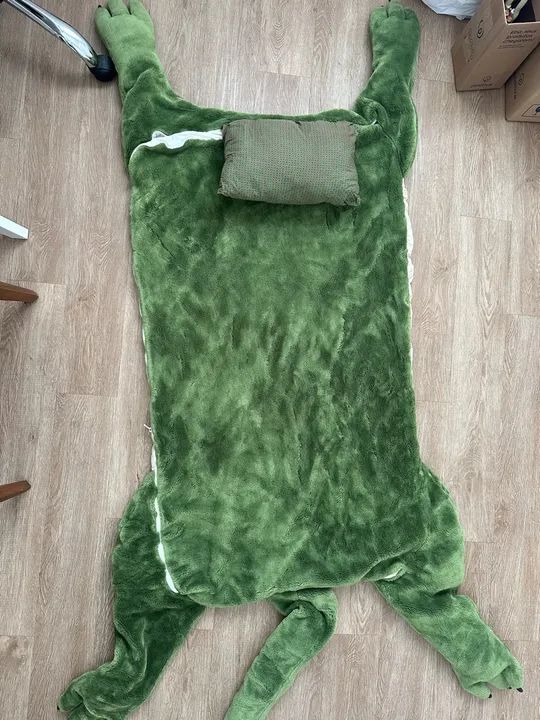 Saco de Dormir Dinossauro Verde Infantil - Foto 5