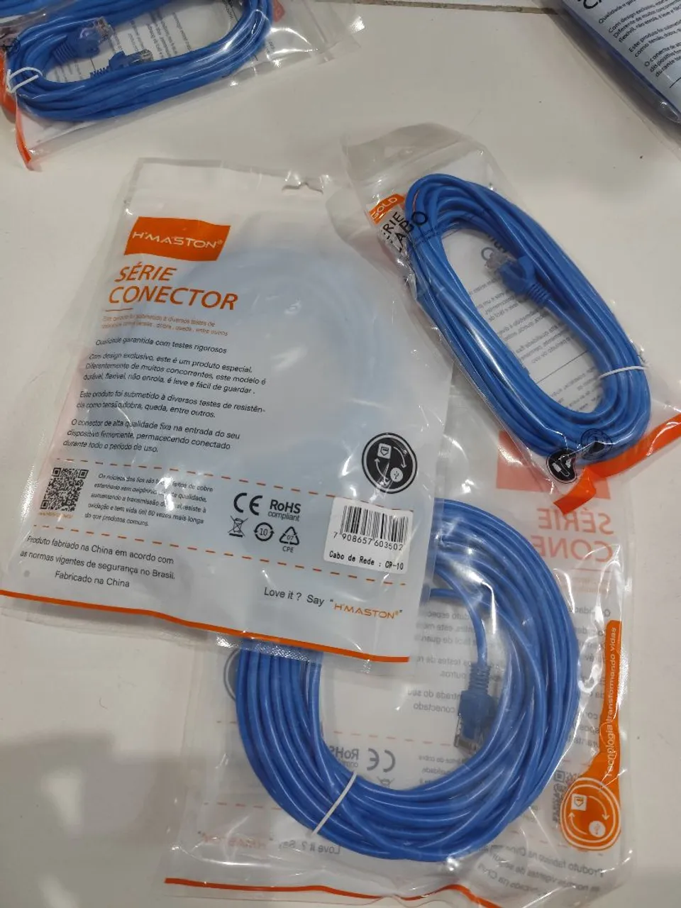 Cabo de Rede Ethernet Cat5e RJ45 H'MASTON - 10 Metros