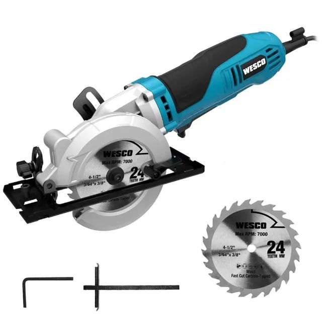 Serra Circular 750w Compacta 120mm Ws3454.1 Wesco - Foto 3