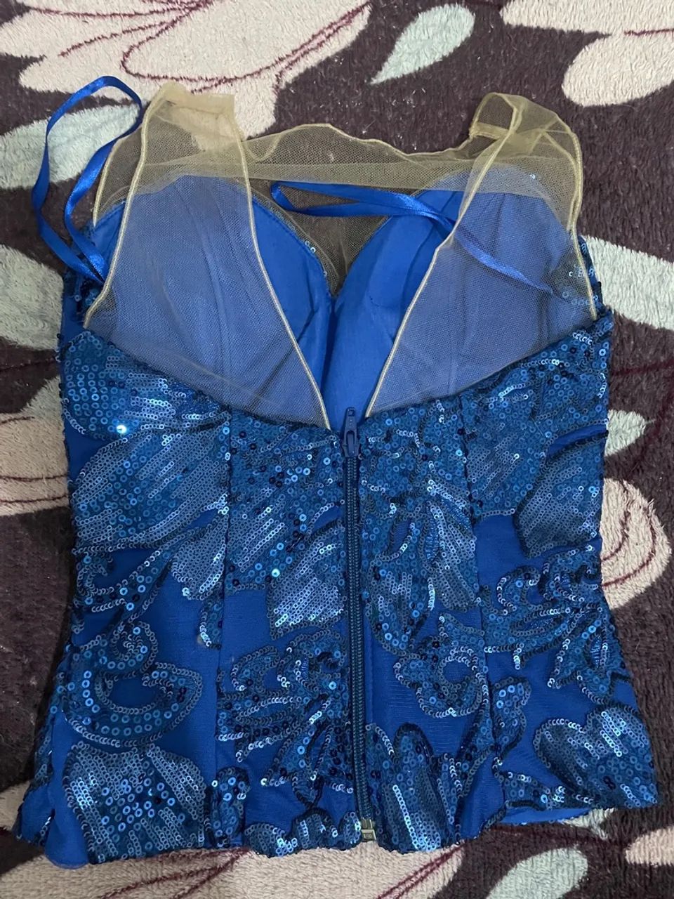 Vestido Azul Longo para Festa - Foto 3