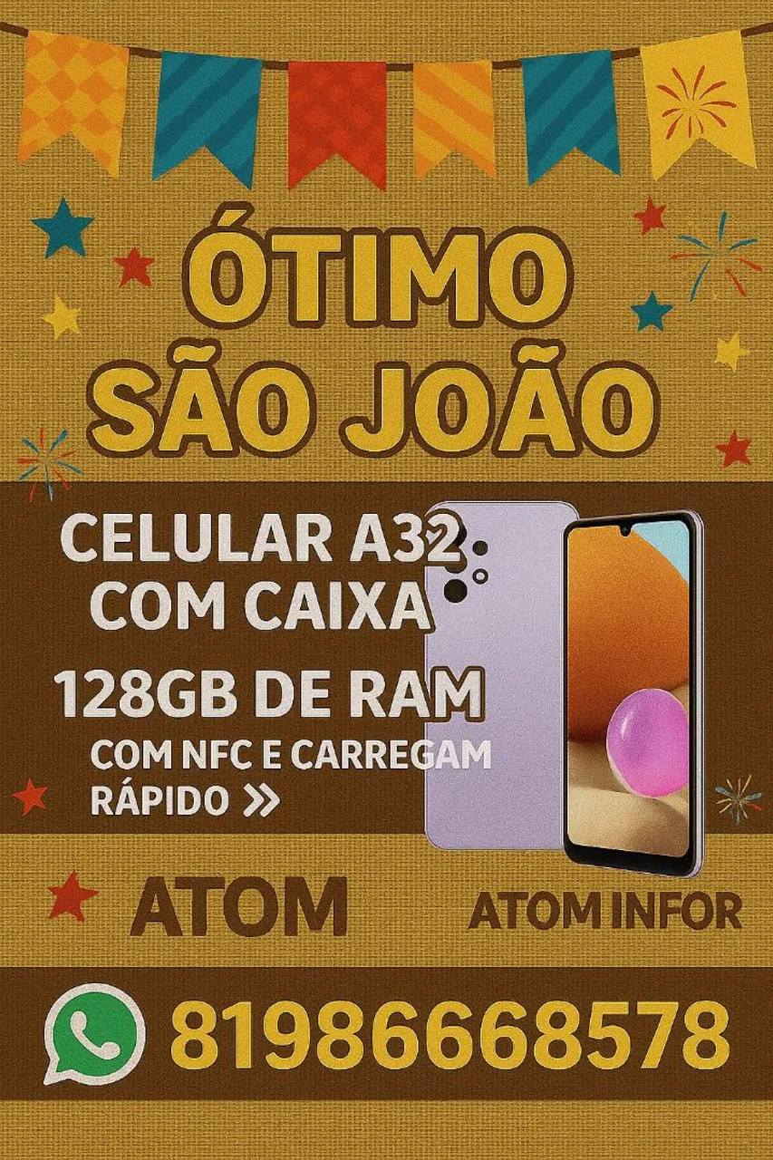 Samsung, A32,a03s A04S,e outros!