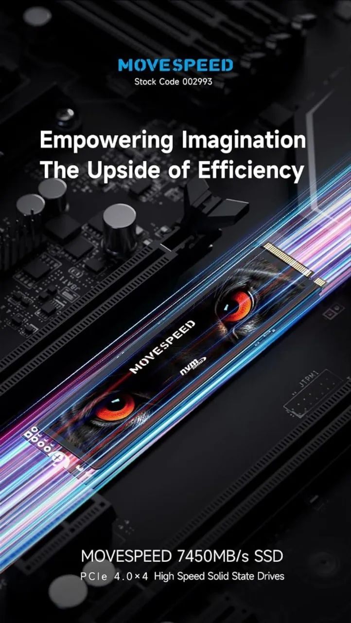 Ssd Movespeed 1tb Nvme M.2 7500mbps - Foto 2