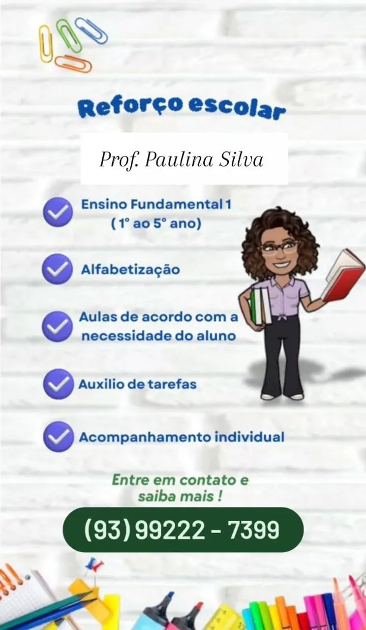 Reforço Escolar e Acompanhamento Pedagógico 