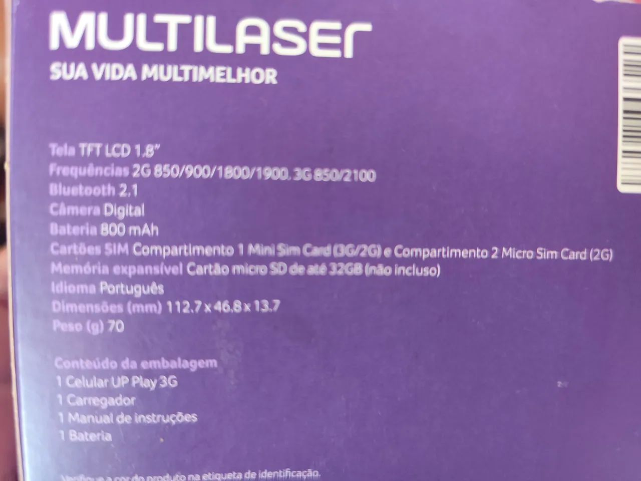ABAIXOU Antiguidade - UP Play 3G Multilaser