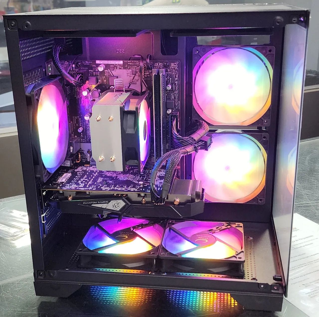 PC Gamer i7 9700, 16gb ddr4, m2 256gb+HD500gb e RX570 8GB - Foto 3
