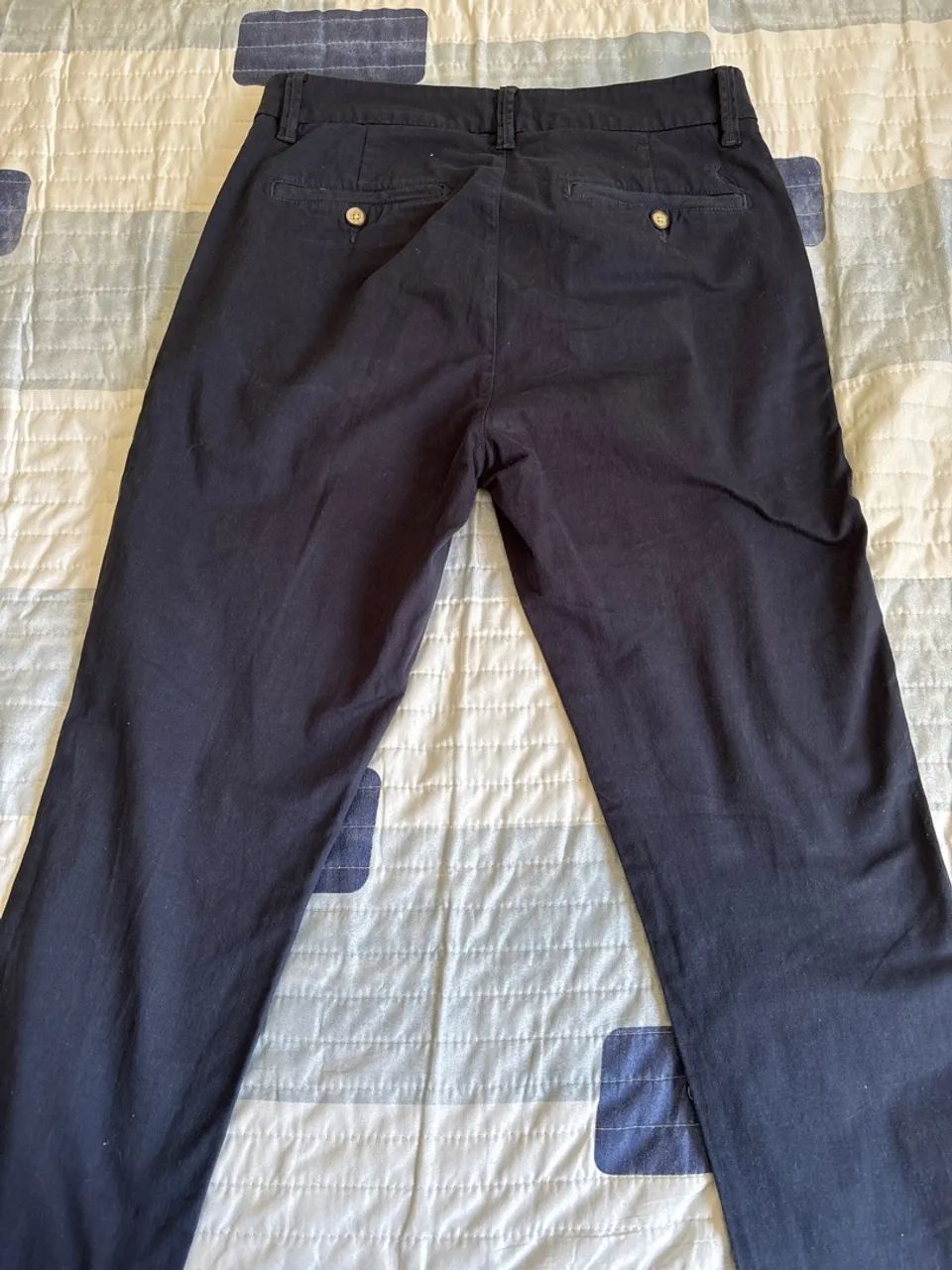Calça da reserva masculina da cor azul marinho  - Foto 3