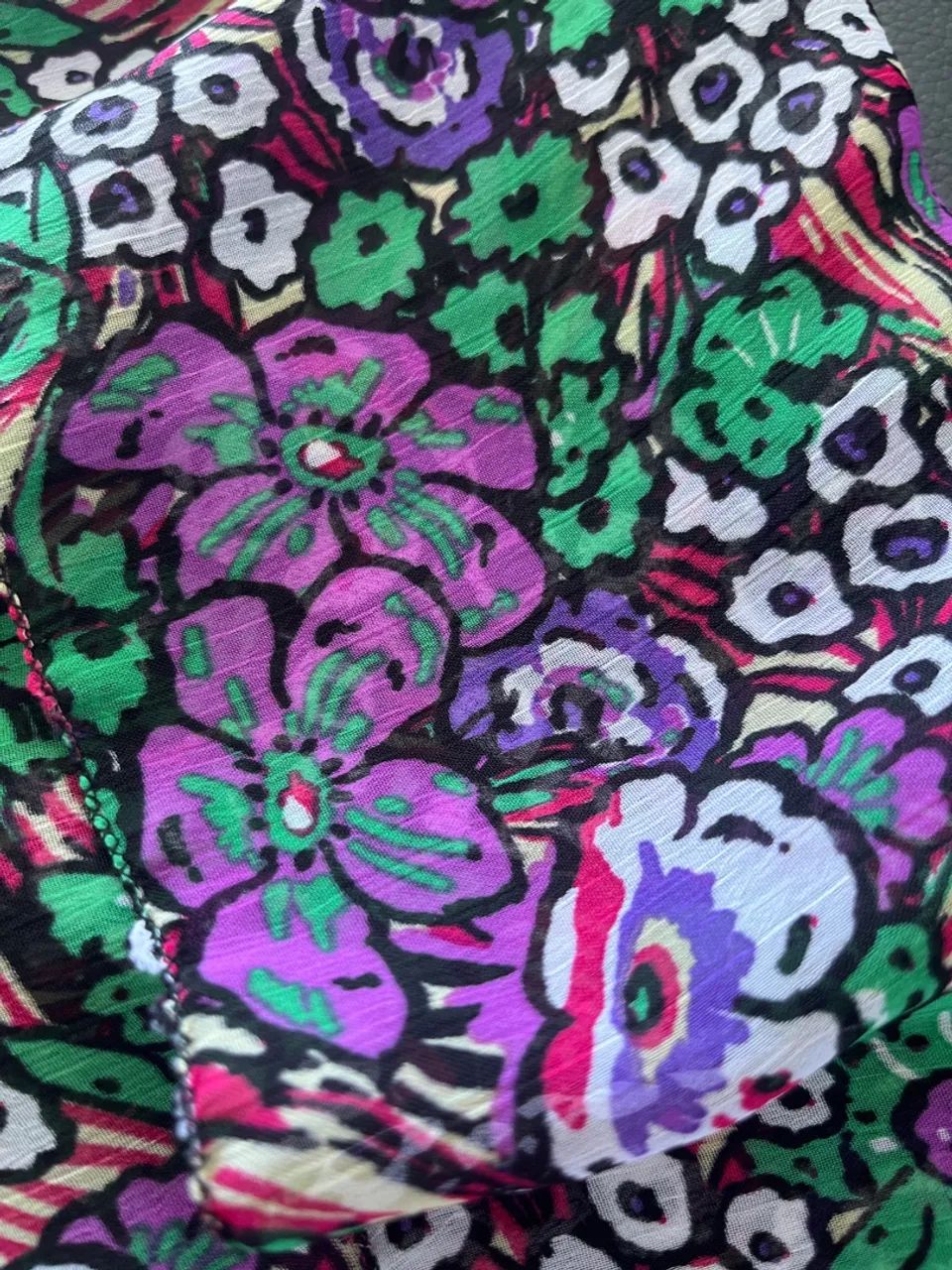 Lenço Floral Colorido - Foto 2