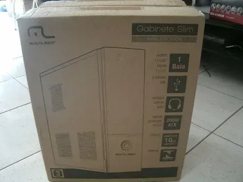 Gabinete Multilaser Slim Fonte Atx 200w - Ga127