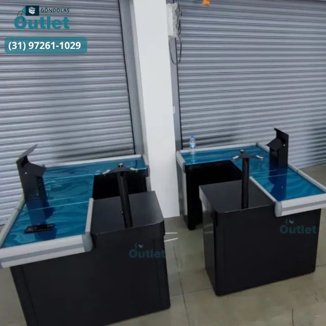 Checkout em U caixa de 1,60m e 2,00m 