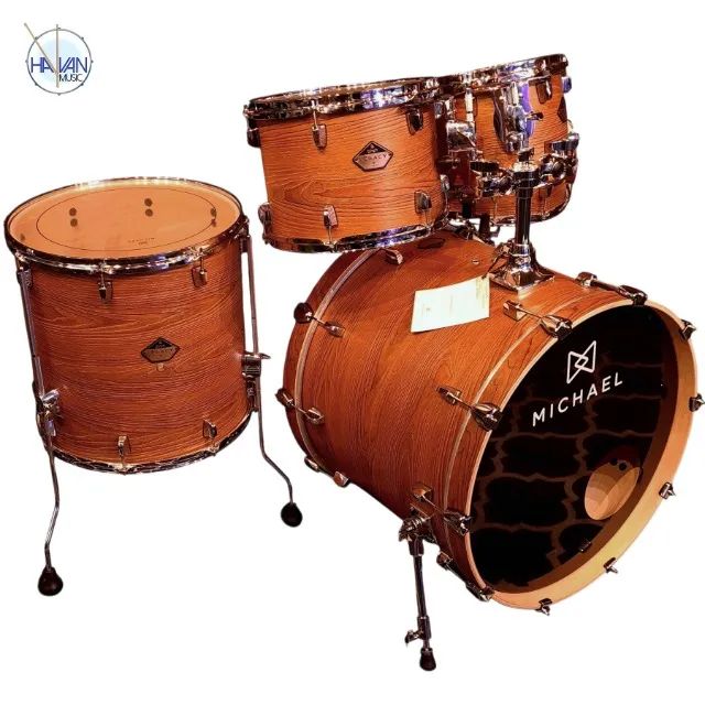 Bateria Acústica MICHAEL LEGACY / BIRCH Cor Forest - Shell Pack, Nova, Envio  - Foto 4