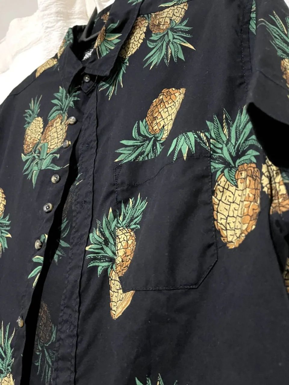 Camisa Preta com Abacaxi (C&A) M - Foto 3