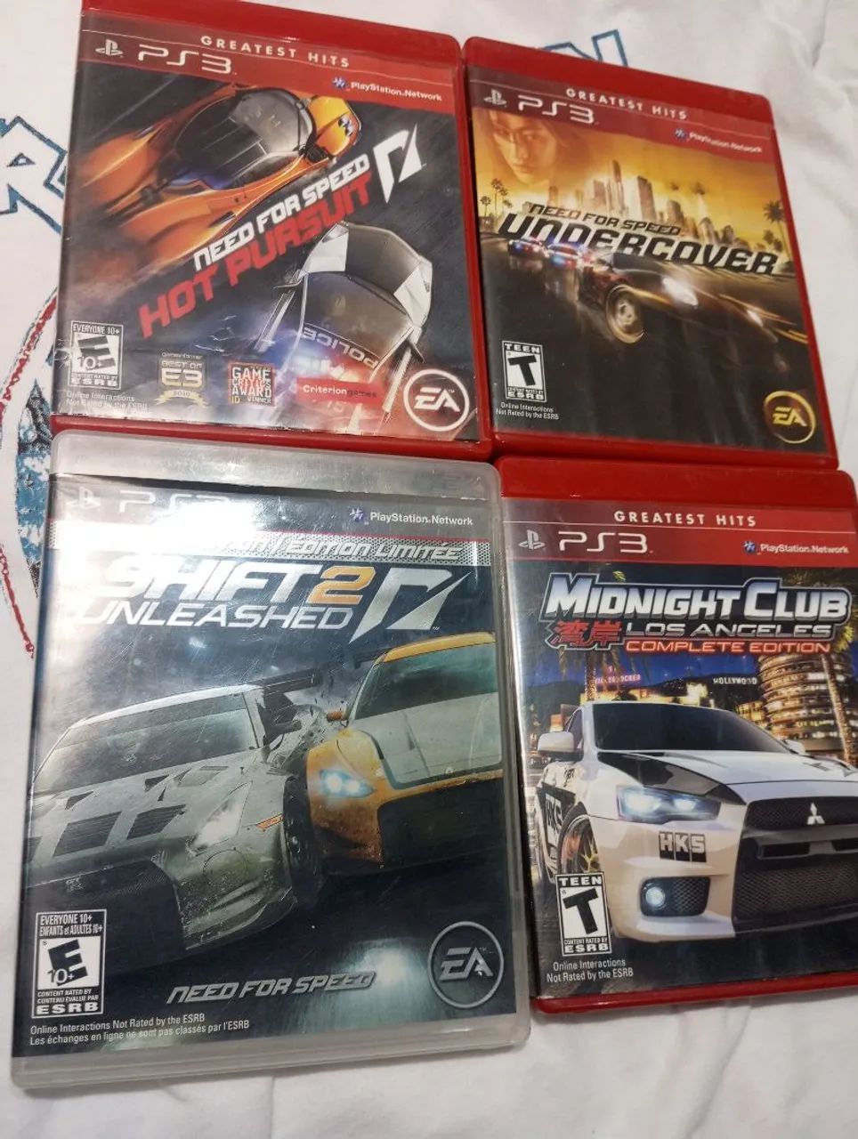 Lote Jogos Need 4 Speed Midnight Ps3