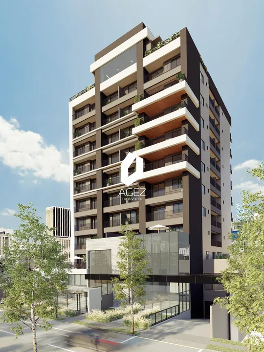 Apartamento Studio com 01 quarto e sacada no Centro Cívico