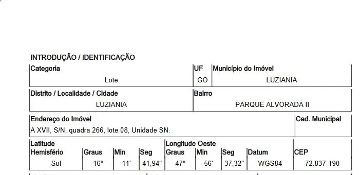 Oportunidade Única em LUZIANIA - GO | Tipo: Terreno | Negociação: Venda Online | Situação: