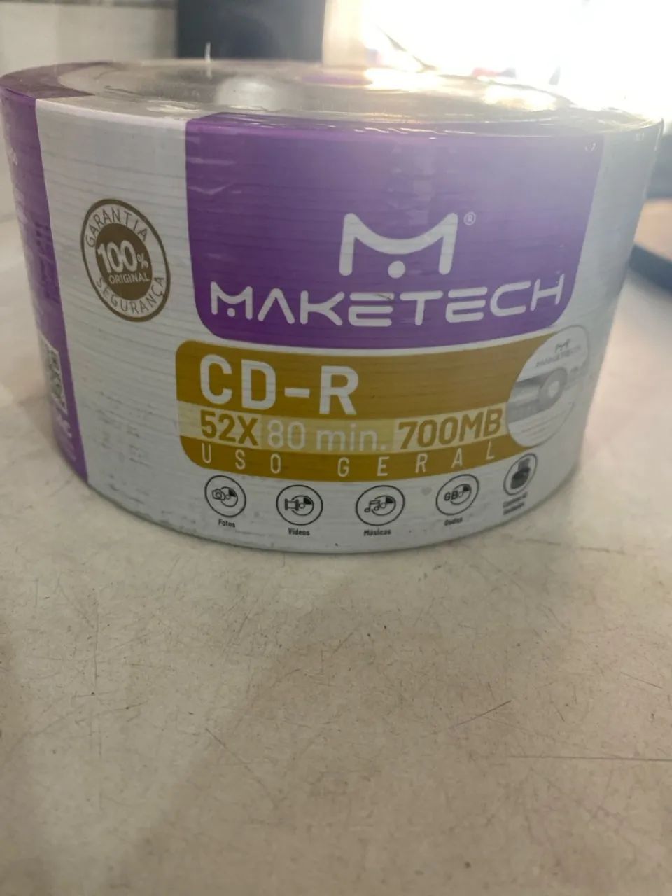 CD-R 52X 700MB Maketech - 80 min
