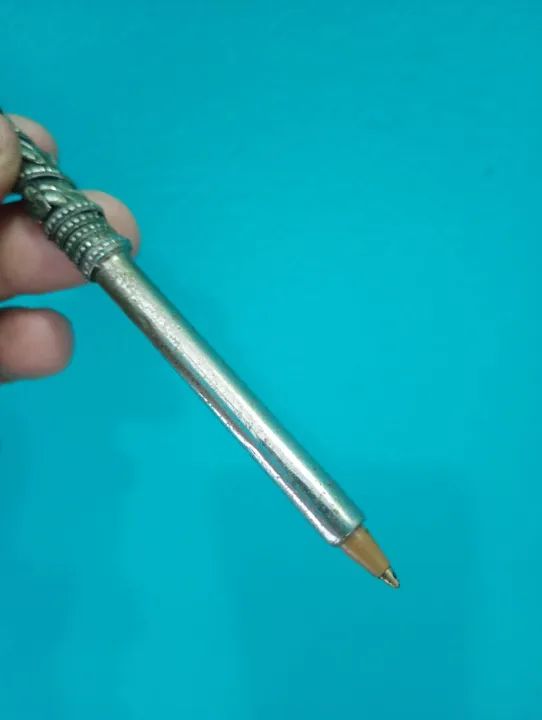 Antiga e Raríssima Caneta Espessurada a Prata - Foto 5