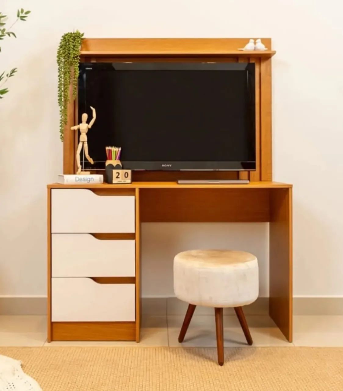 Escrivaninha com Painel doble 