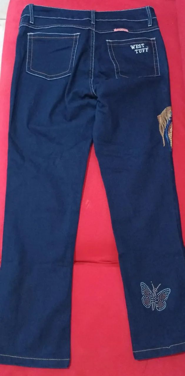 Calça jeans feminina bordada ! - Foto 3