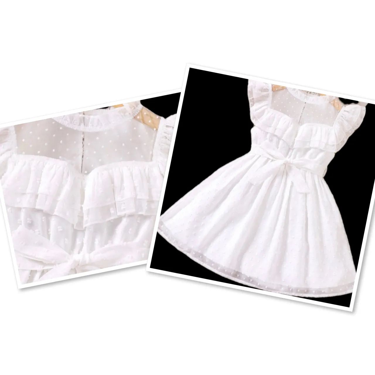 Vestido branco infantil tamanho 5
