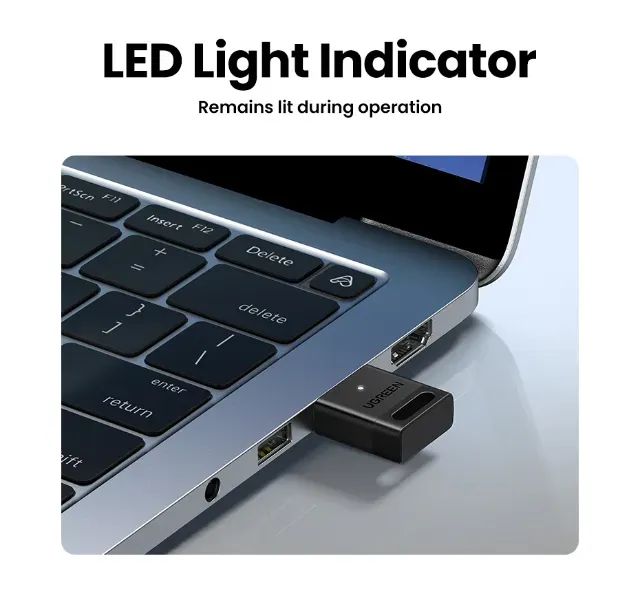 ADAPTADOR BLUETOOTH USB UGREEN COMPATÍVEL COM WINDOWS 11/10