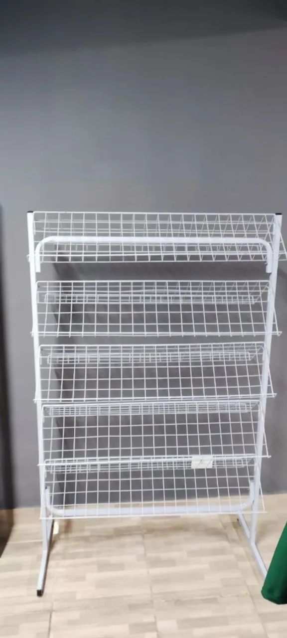 Expositor de tênis, sapatos, Prateleira de Metal para Loja - Foto 2