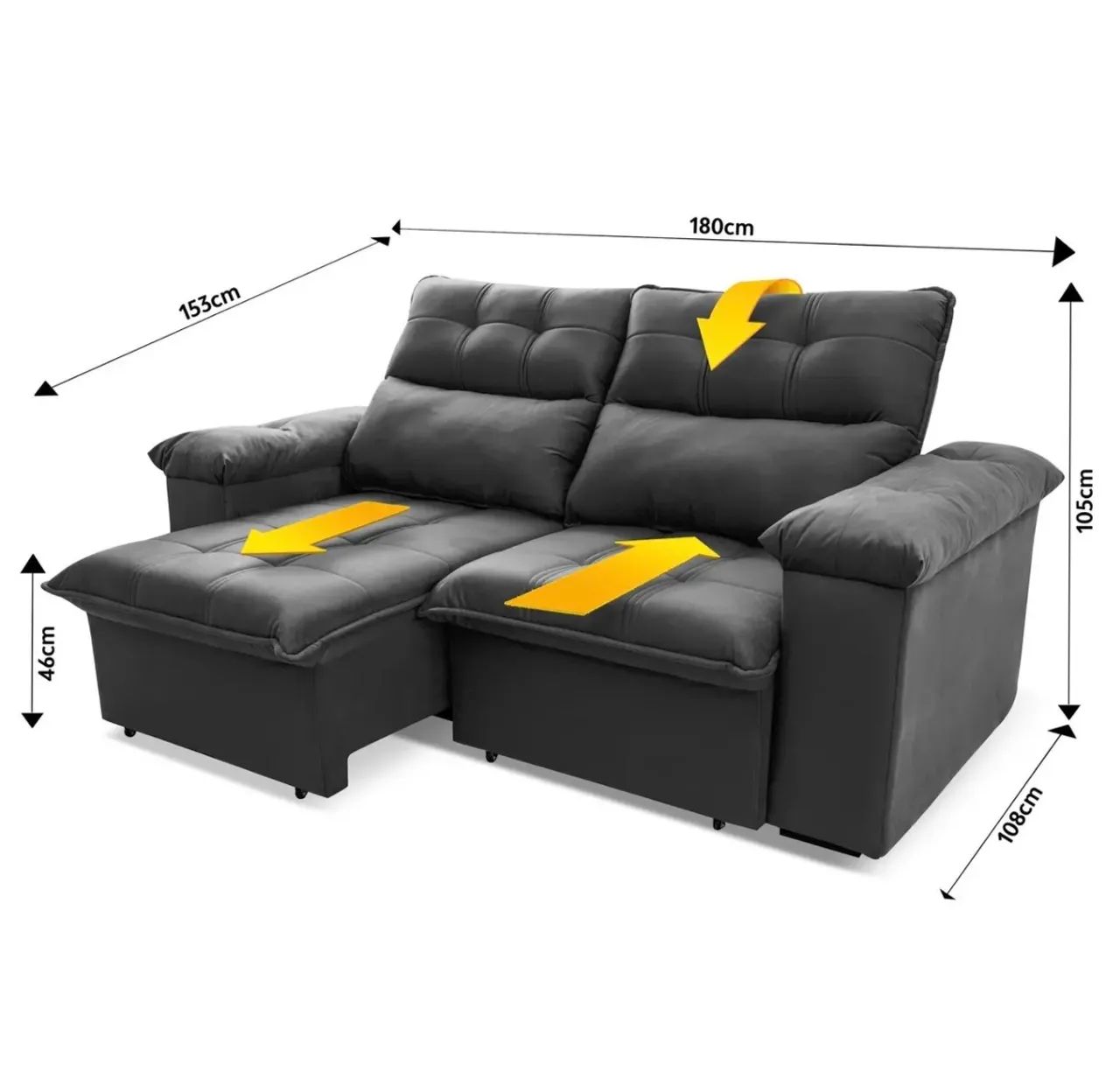 Sofá retrátil reclinável 64288688489729123