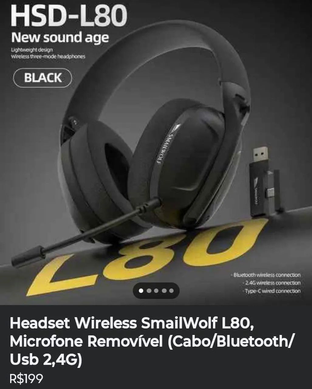 Headset sem fio Gamer - Foto 2