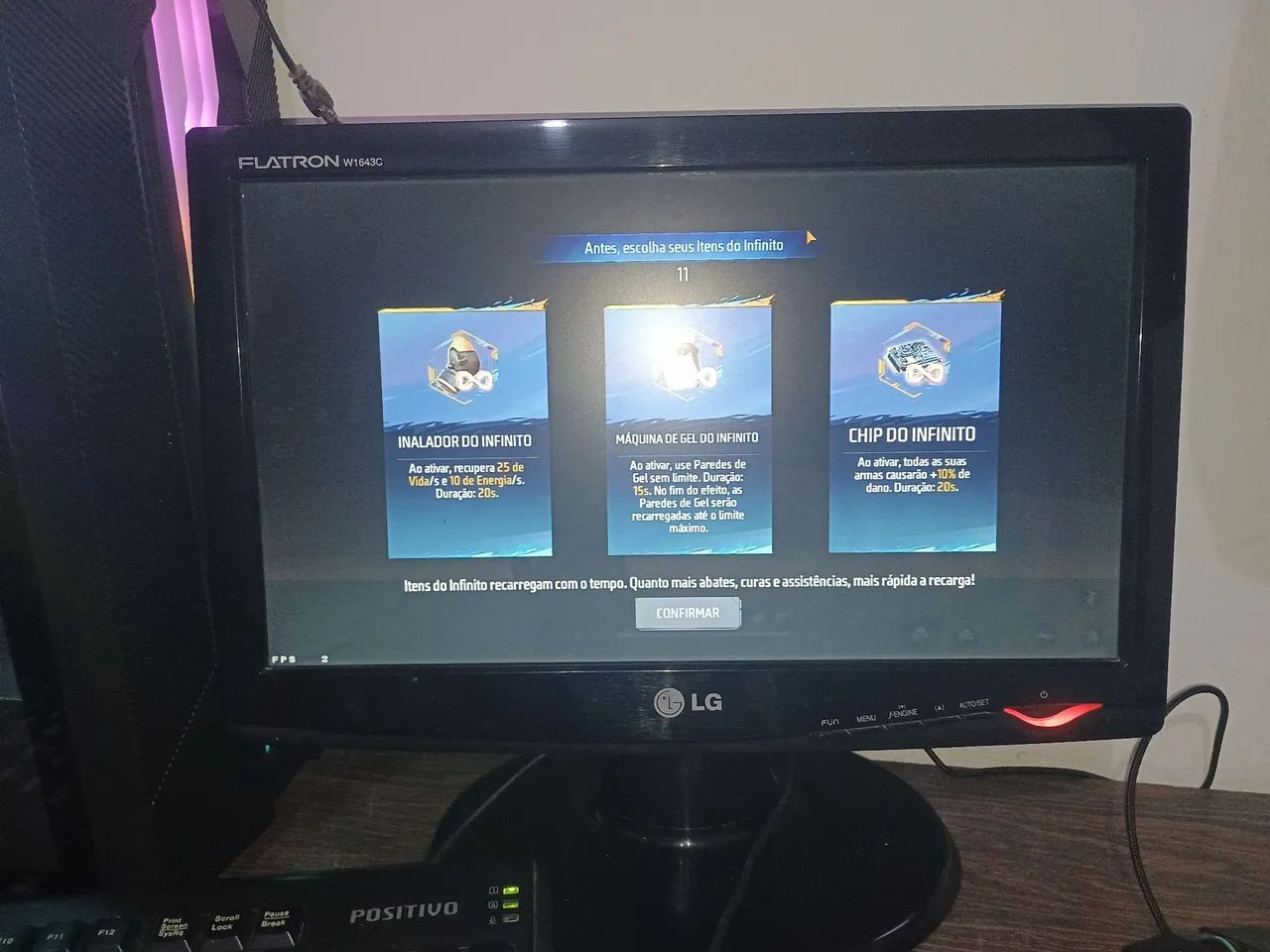 Monitor básico bom para mesas pequena 0 poblema64208801257218120