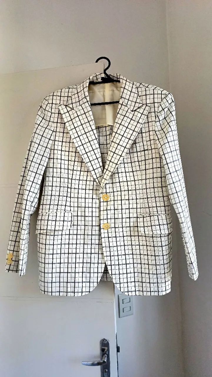 Blazer moderno xadrez masculino 