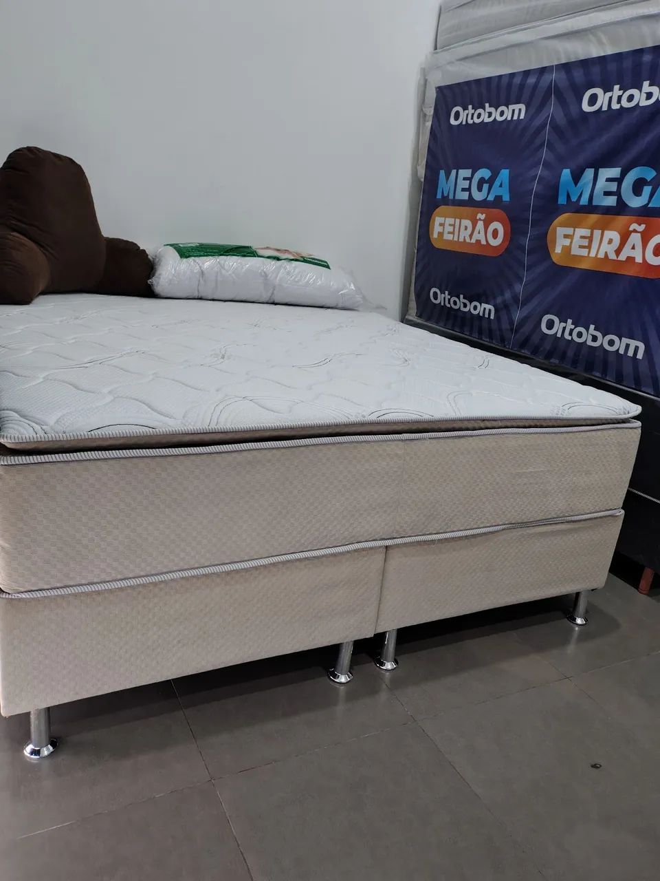 CAMA SUPER KING 2.03X1.93 COM ENTREGA IMEDIATA E PARCELAMENTO ATÉ 12X SEM JUROS - Foto 2