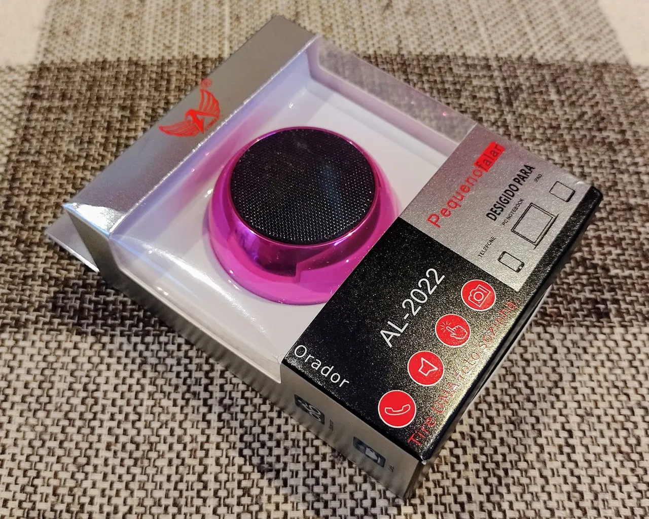 Mini caixa de som bluetooth metal 3W