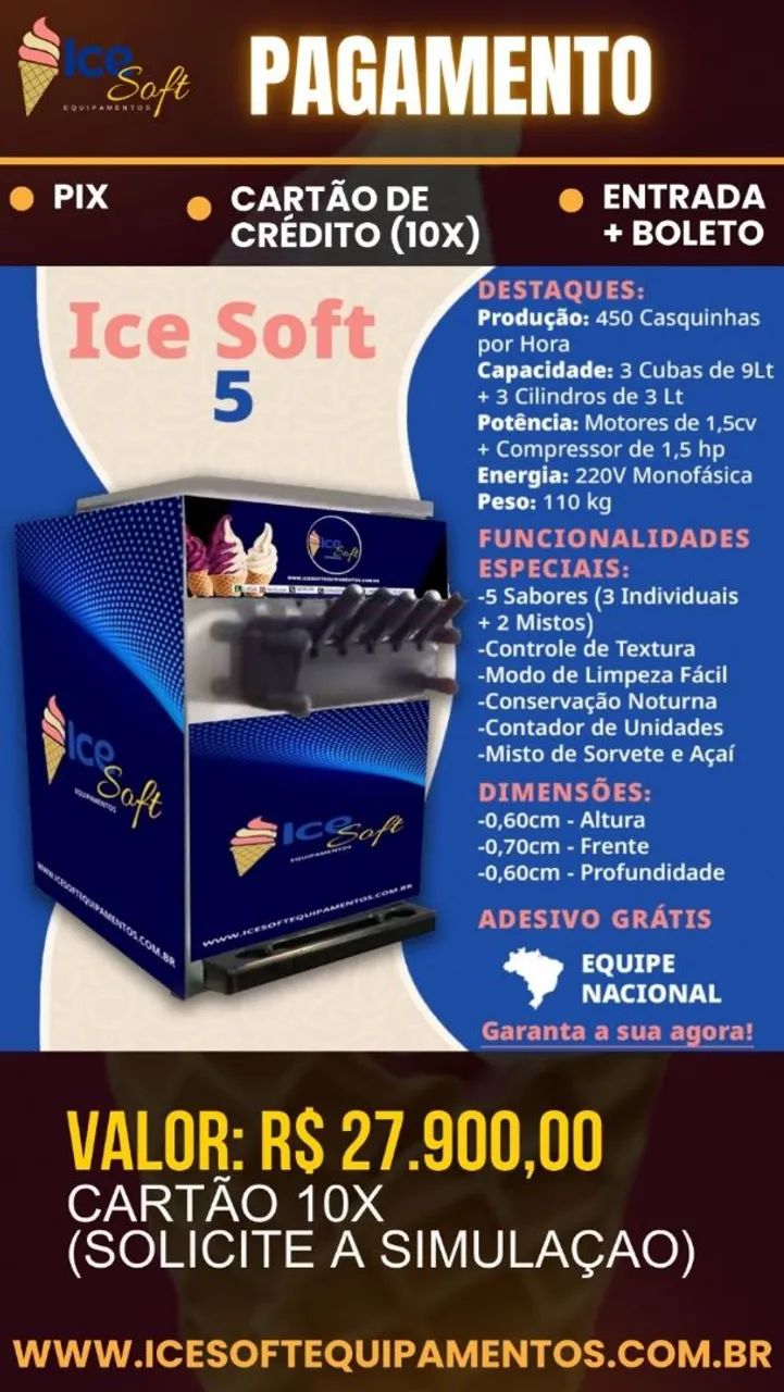 Máquina de Sorvete Milksaque e de Açaí Expresso  - Foto 3