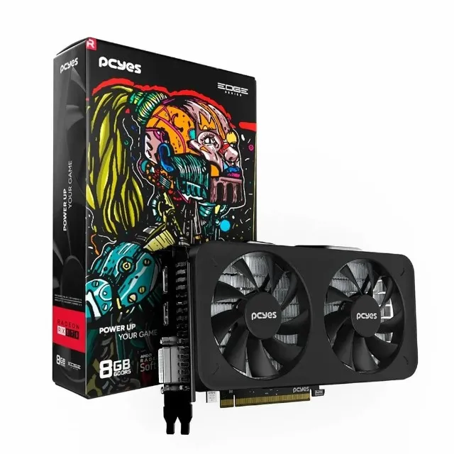 Placa de Vídeo RX 570 , 8GB, 256Bits, GDDR5, OpenGL 4.5, DirectX12 - PCYes Nova