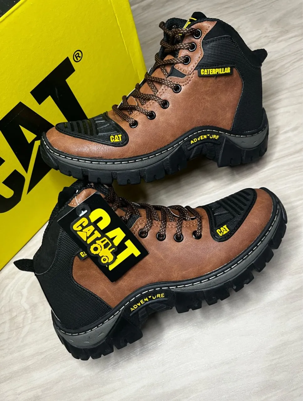 Bota Caterpillar Adventure , costurada e vulcanizada por R$130 entrega grátis!