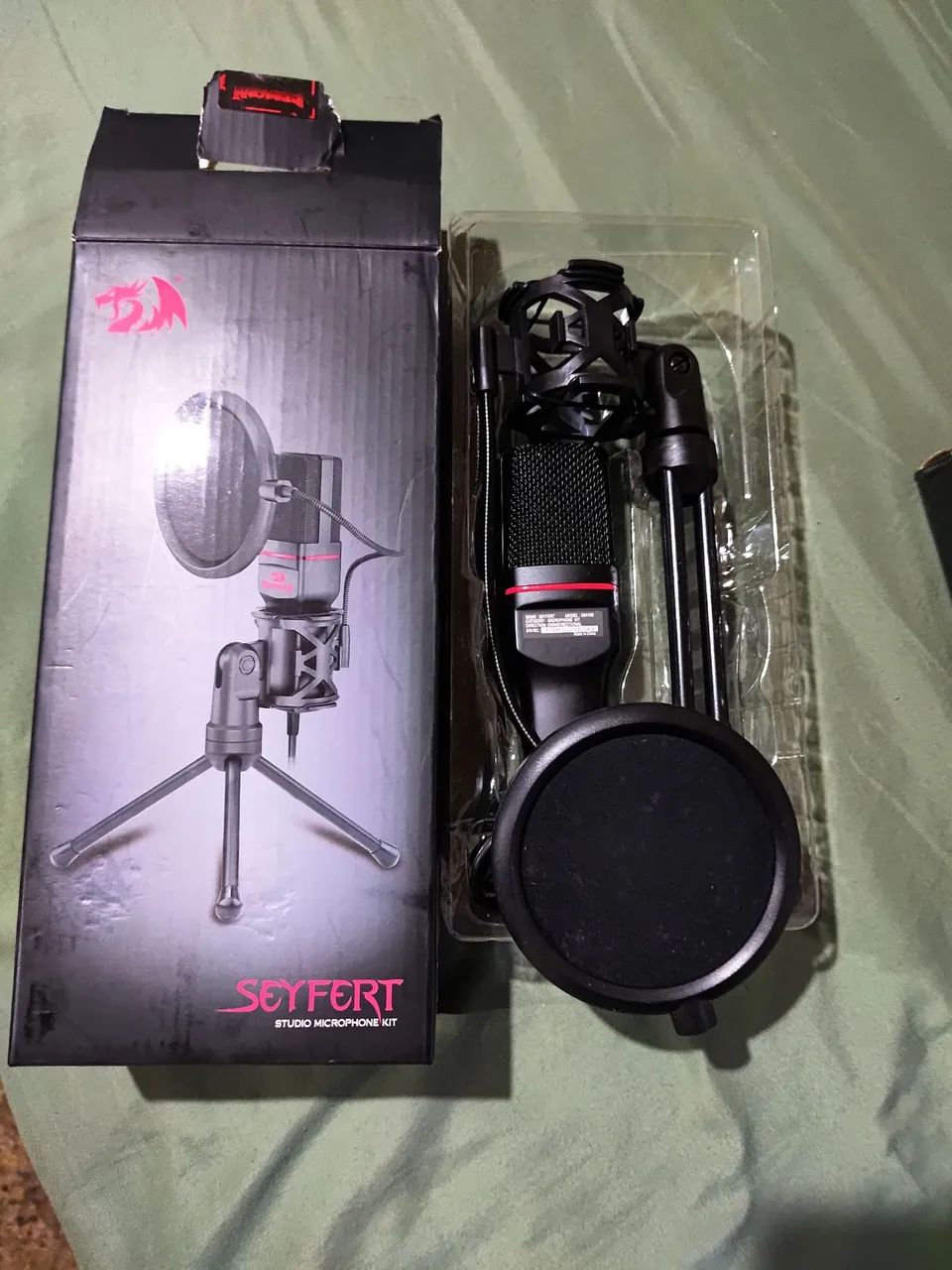 microfone e ringue filme light - Foto 2