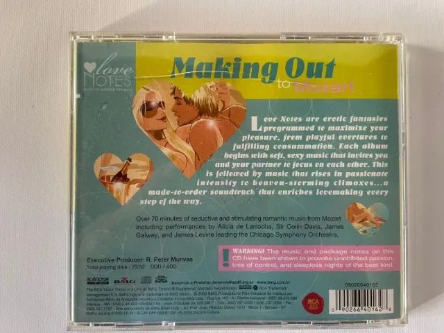  CD Original Making Out to Mozart - Love Notes - Foto 2