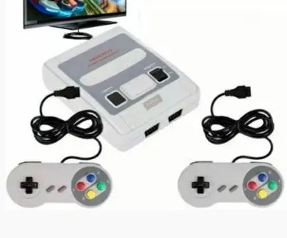 Super Nintendo Retrô com 2 Controles