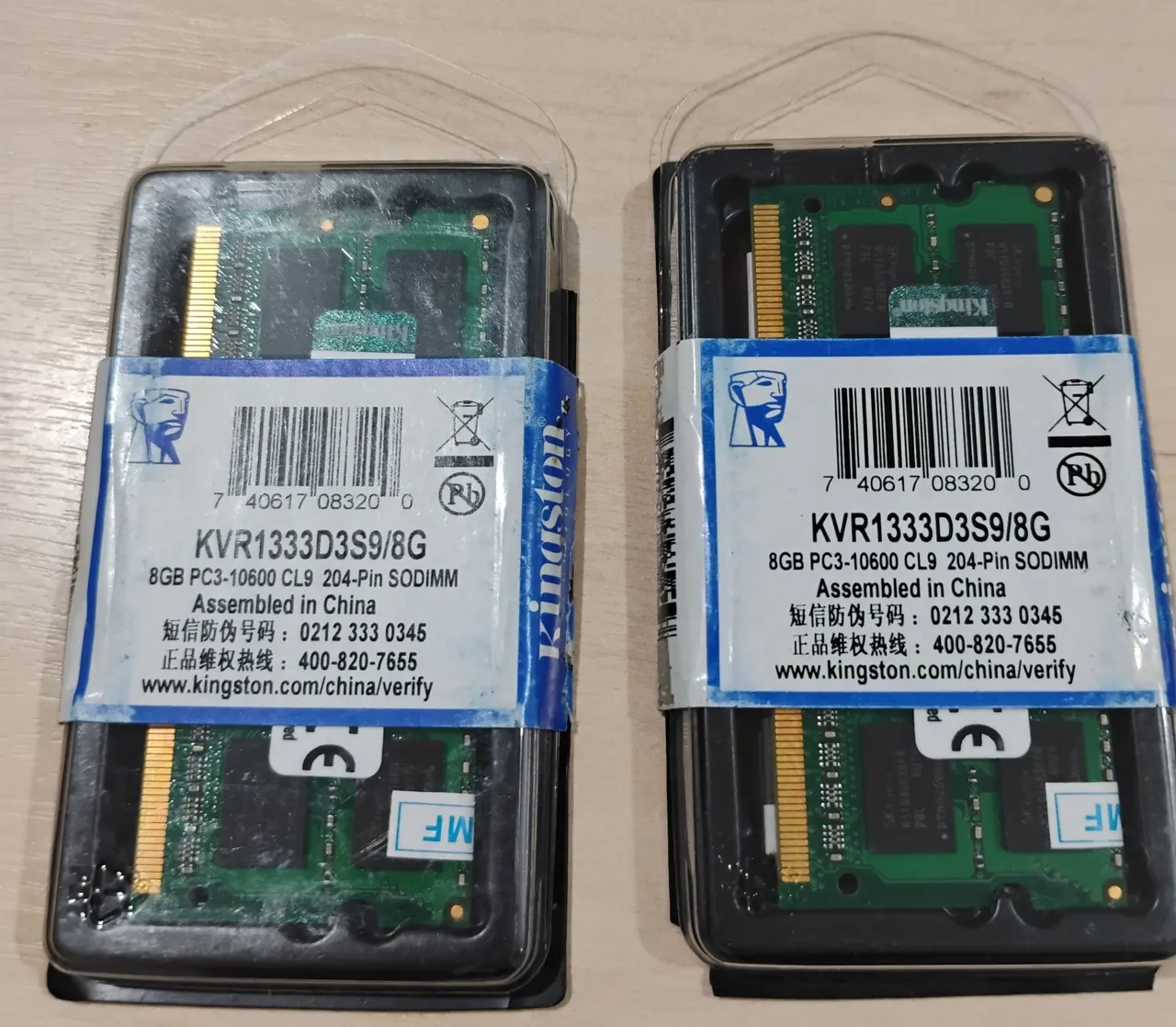 Memória RAM Kingston 8GB DDR3 para Notebook