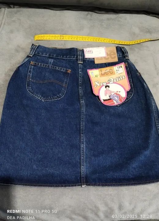 Saia Jeans Midi Vintage - Lee - Foto 2