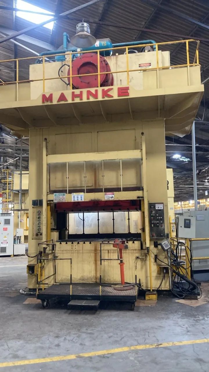 Prensa Excêntrica tipo H Mahnke cap 400 ton mesa 2134mm x 1400mm 