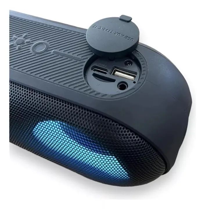 Caixa de Som Bluetooth com LED RGB - Foto 4