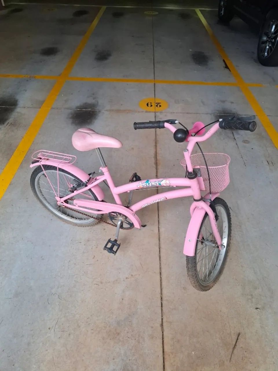 Bicicleta Infantil Aro 20 Feminina Susi Com Para-lama e Cesta - Dalannio Bike - Foto 2