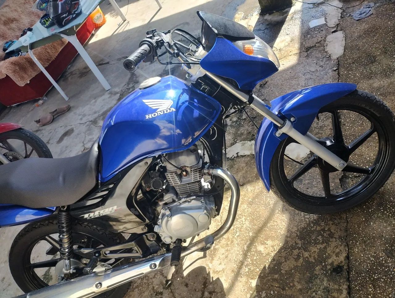 Moto Honda Titan mix 150 - Azul - 2010 - Foto 2