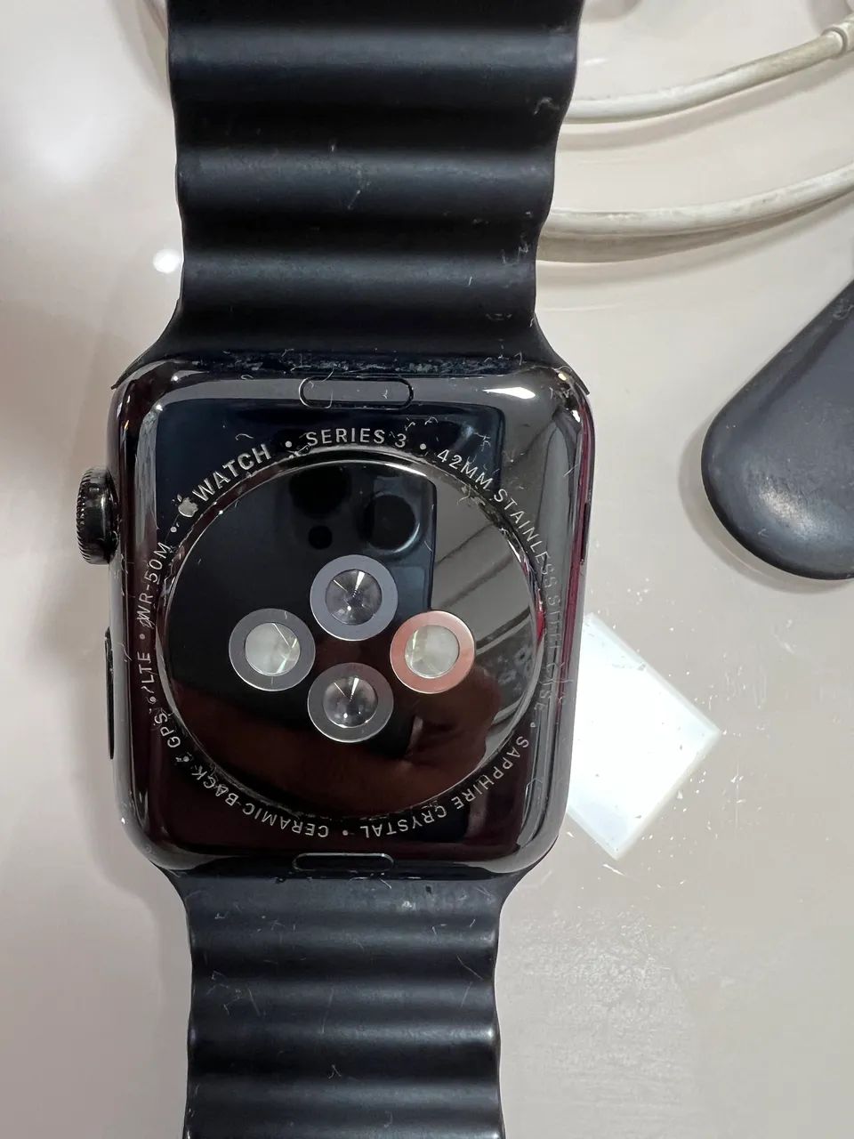 Ceramic Apple Watch Series 42mm Sapphire Crystal Apple Watch Série