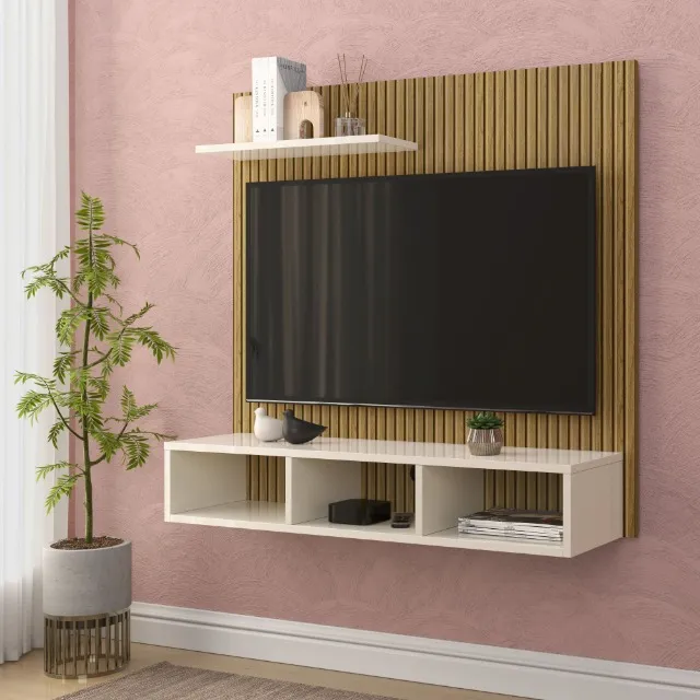 Painel para Tvs até 32 polegadas pintura 3D Ripado NOVO várias cores