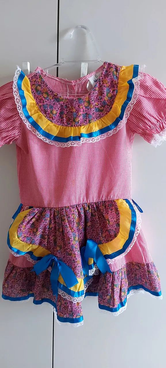 Vestido Festa Junina Infantil
