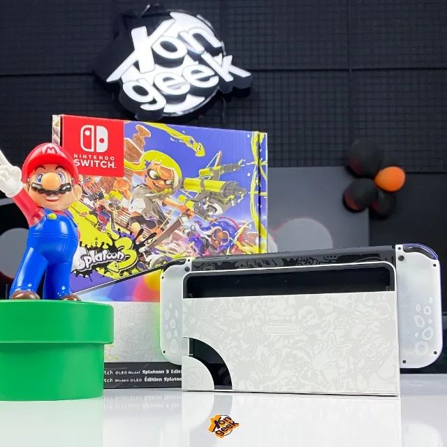 Console Nintendo Switch OLED Edição Especial Splatoon 3 | Edição Limitada Splaton! - Foto 3