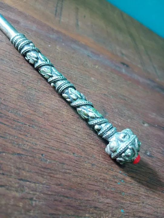 Antiga e Raríssima Caneta Espessurada a Prata - Foto 2